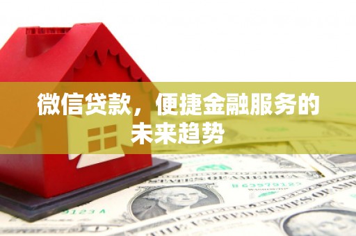 宁武微信贷款，便捷金融服务的未来趋势