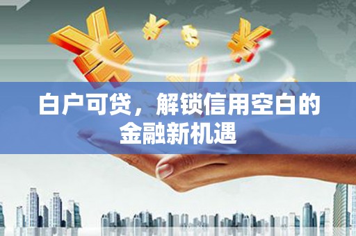 中堂白户可贷，解锁信用空白的金融新机遇