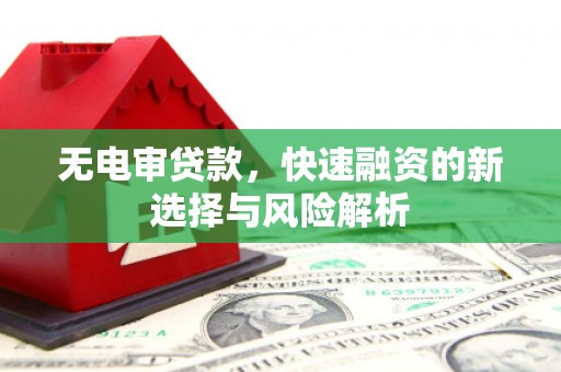 进贤无电审贷款，快速融资的新选择与风险解析