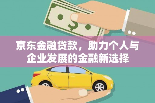 大溪京东金融贷款，助力个人与企业发展的金融新选择