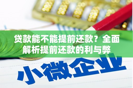 虎门贷款能不能提前还款？全面解析提前还款的利与弊