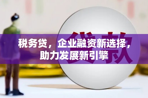 越城税务贷，企业融资新选择，助力发展新引擎