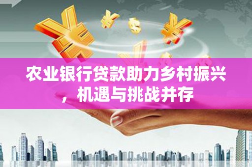 港口农业银行贷款助力乡村振兴，机遇与挑战并存