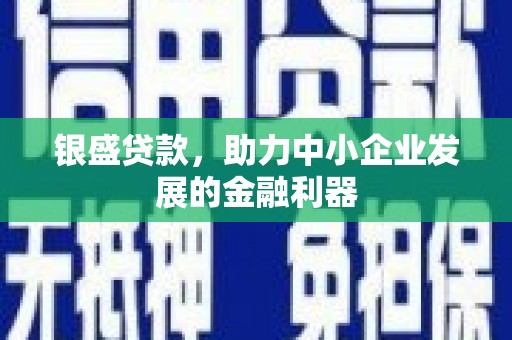 文登银盛贷款，助力中小企业发展的金融利器